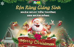 Giáng Sinh Săn Khuyến Mãi FB88 - Nhận Ngay Tiền Thưởng Lên Đến 888 Ngàn Đồng.