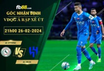 Fb88 soi kèo trận đấu Al-Ettifaq vs Al-Hilal