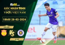 Fb88 soi kèo trận đấu Nam Định vs Hà Nội